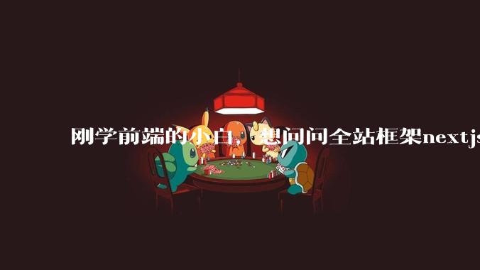 刚学前端的小白，想问问全站框架nextjs+shadcn+prisma为什么在国内不火呢？