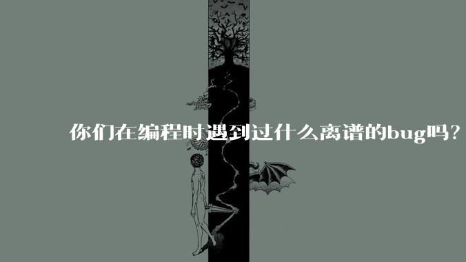 你们在编程时遇到过什么离谱的bug吗？