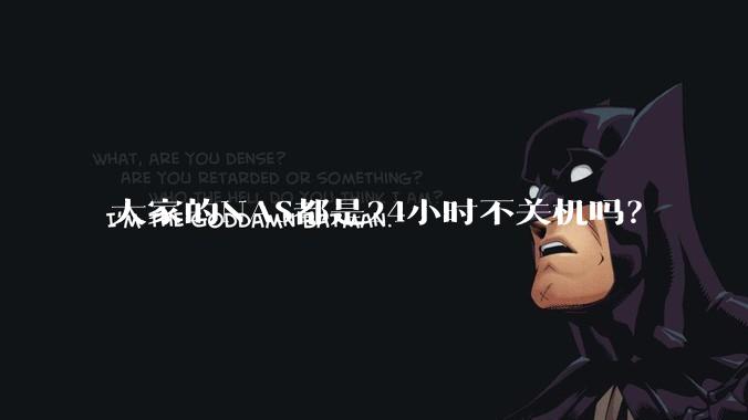 大家的NAS都是24小时不关机吗？